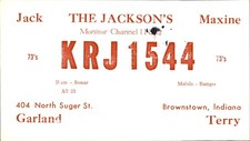 Scheda qsl radio krj - radio,