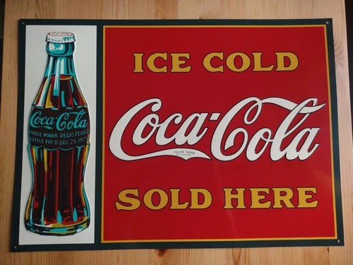 Insegna metallica coca cola - coca,