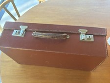 Valigia vintage pelle marrone