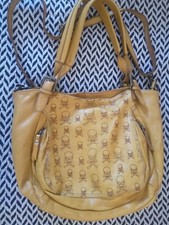 Borsa media color senape con borsellino bicolore nero/grigio pelle nuova