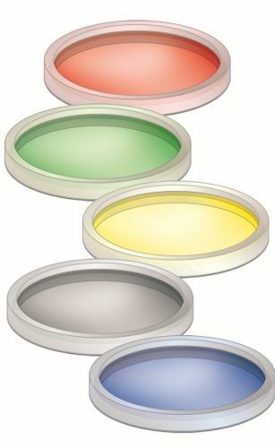 Color discs garden spotlight