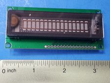 Display VFD CHARACTER, M0116SD-161SDBR1-1, NEWHAVEN DISPLAY, 1 X 16 CHARACTER