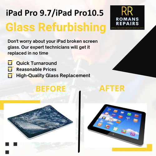 Sostituzione vetro rotto ipad - vetro,