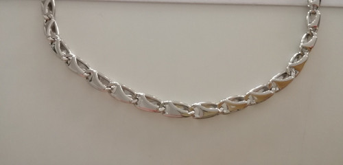 Collana collier oro bianco - collana,