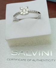 Anello Oro Bianco 18 Kt Con
