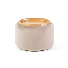 Pouf contenitore in velluto
