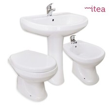 Set Sanitari Completi 5 Pezzi Serie Magnolia Tradizionale In Ceramica