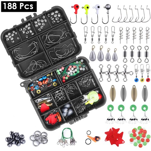 188pcs kit accessori pesca - 188pcs,