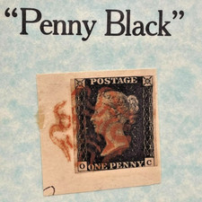 The British Penny Black Stamp