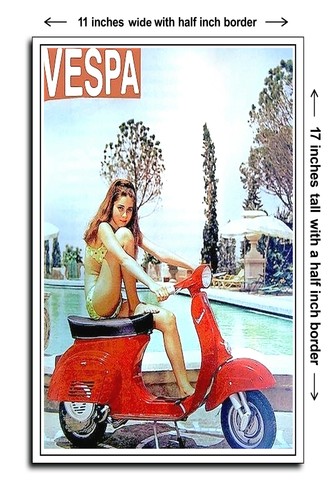 1960 vespa with romina power - 1960,