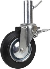 RUOTA GIREVOLE PER PONTEGGI CON FRENO 200 X 50 MM 09402750