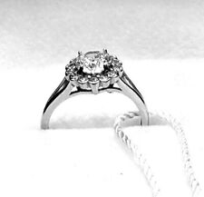 1,00 CT.  ANELLO SOLITARIO IN ORO BIANCO 18 KT TIT 750 CON BRILLANTE