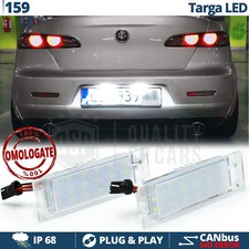 Placchette Luci TARGA LED per Alfa Romeo 159 Complete CANBUS Luce Potente BIANCA