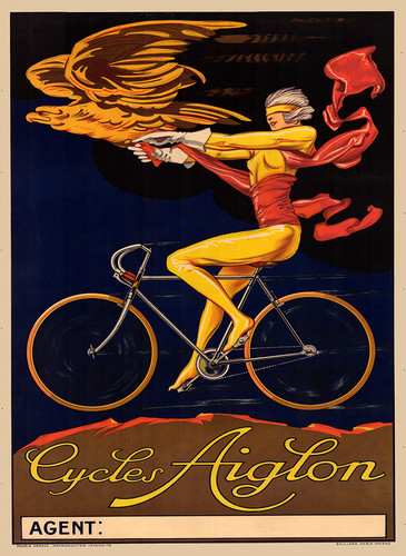 Cicli aiglon poster bicicletta - cicli,