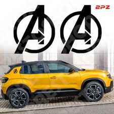 Adesivo JEEP Avenger logo Avengers Marvel fiancata posteriore Coppia 2PZ DX SX