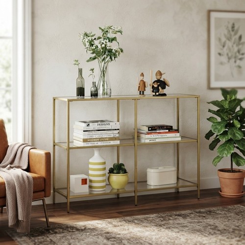 Elegante tavolo consolle oro - tavolo,