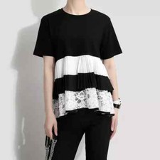 Elegante maglia maxi casacca