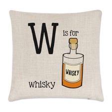 Letter W Is For Whisky Linen