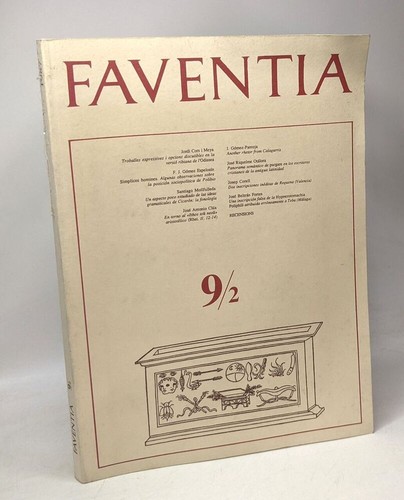 Faventia 2 departament - -, de