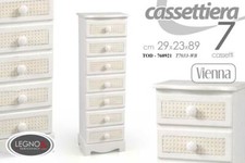 MOBILE CASSETTIERA VIENNA IN LEGNO 7 CASSETTI 29*23*89 CM SETTIMINO TOD-760921