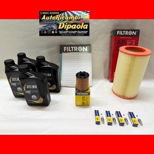KIT TAGLIANDO + 4 CANDELE LANCIA DELTA 1.4 TB BENZINA 4L SELENIA K 5W40 + FILTRI