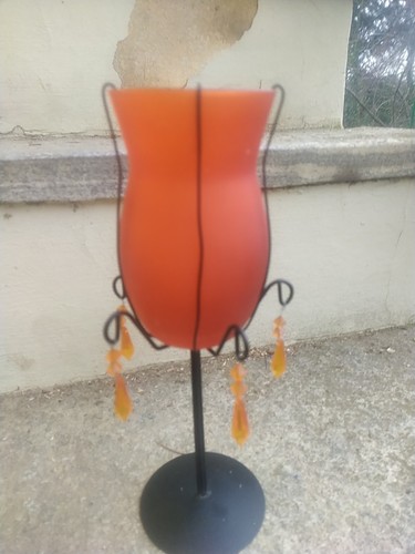 Bicchiere decorato vintage - bicchiere,