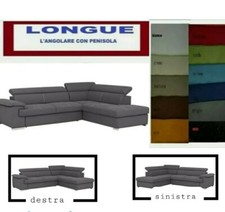 COPRIDIVANO ANGOLARE CON PENISOLA A  DESTRA O SINISTRA 12 VARIANTI(MAXI MISURA)