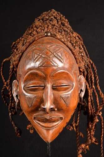 Autentica maschera chokwe - un'autentica,