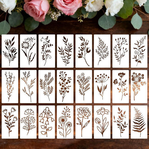 Pezzi stencil per - stencil, fiori