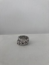 Anello Pianegonda, Argento 925, Doppio Intreccio a catena Mis. 13 ITA, 6 1/2 USA