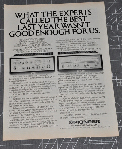 Pioneer amps tuners 1977 - amps,