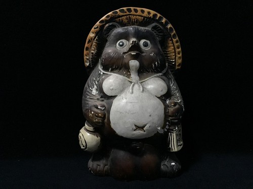 Q0022 vintage tanuki ceramica - q0022,