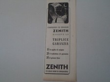 advertising Pubblicità 1950 OROLOGI ZENITH