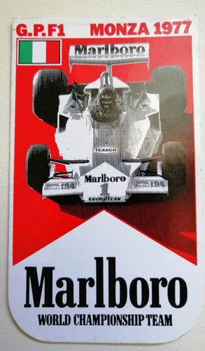 Adesivo f1 monza 1977 - g.p.,