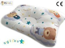 RS-Italy Cuscino Neonato Plagiocefalia Antireflusso Antisoffoco Traspirante 0-24