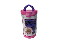 BARBIE Valigetta accessori vintage MATTEL 1994 rosa e viola da collezione