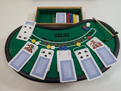 Blackjack tavolo legno
