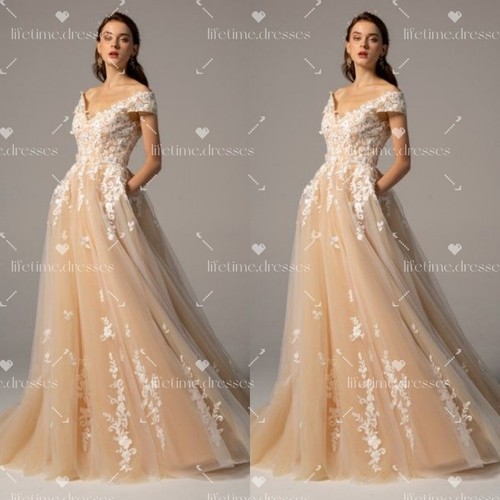 Abiti sposa champagne dalla - da,