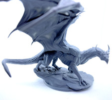 Miniatura drago fantasy - drago, fantasy,