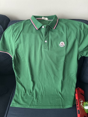 Polo moncler con toppa logo - moncler,
