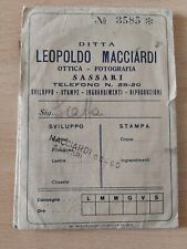 Sassari, Ditta Leopoldo Macciardi, Custodia Porta negativi Agfa, con negativi.