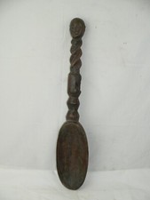 Cucchiaio cerimoniale Africa arte tribale Dan Costa d'Avorio antico.