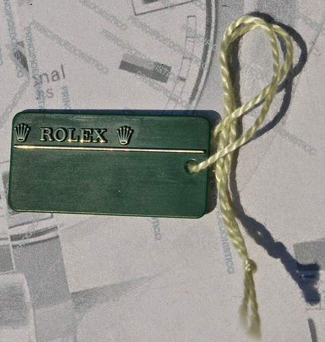 Rolex tag cartellino - cartellino, in