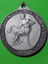 Medaglia Taranto moneta Tarentina argento