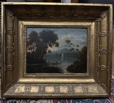 Antico Dipinto Olio Su Tavola