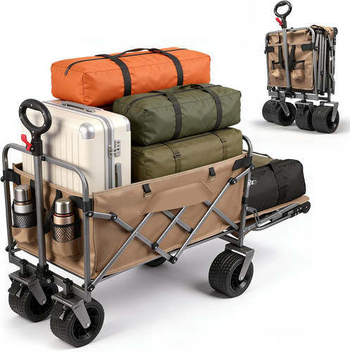 Carrello pieghevole con ruote - pieghevole,
