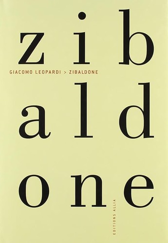 Zibaldone leopardi giacomo - leopardi,,
