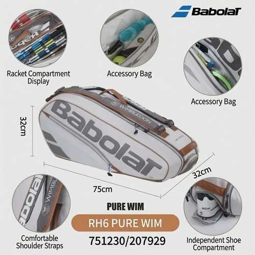 Babolat rh6 pure wimbledon - rh6,