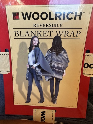 Woolrich poncho blu boemia - woolrich,
