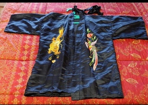 Giacca kimono uomo nero - giacca,